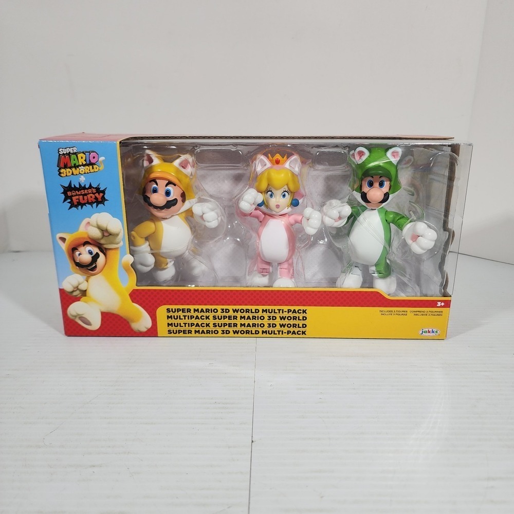 Super Mario 3D Worlds Bowser's Fury Multi Pack 3 Small Action Figures - Picture 5 of 6